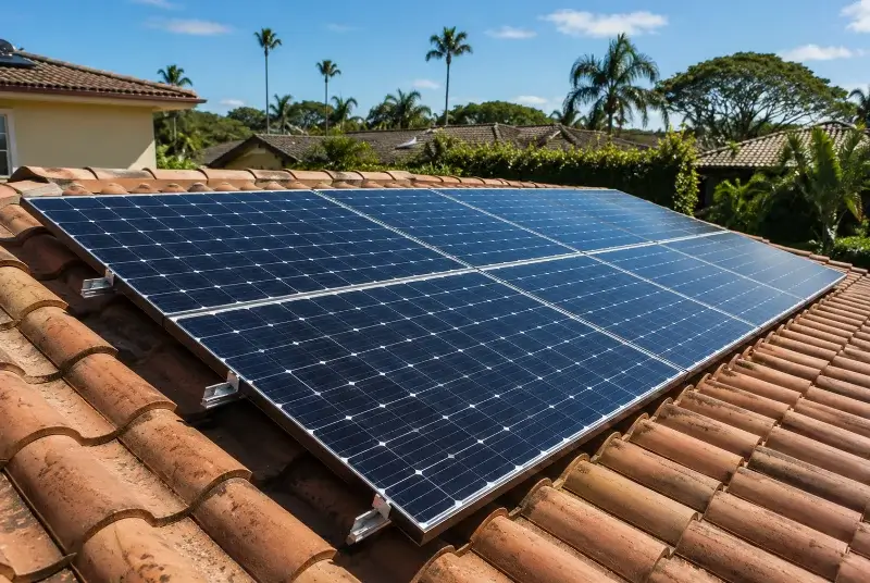Installation de panneaux solaires à Montagny
